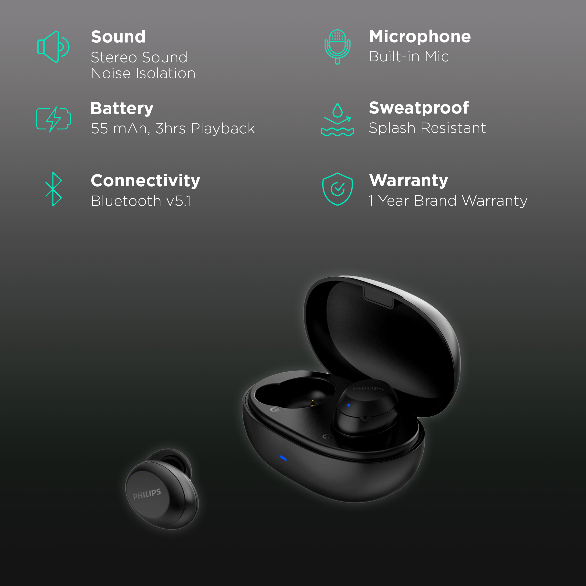 Philips true wireless earbuds 1000 online series